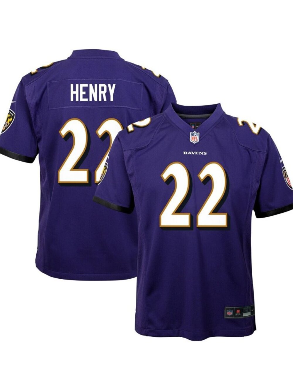 Nike Derrick Henry Purple Baltimore Ravens Team Player Game Jersey